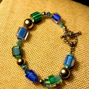 Handmade one of a kind sparkly bracelet.